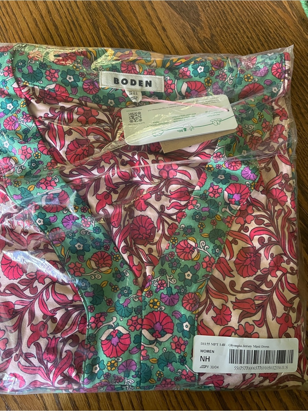 Women’s Boden Olympia Jersey Maxi Dress 10 R nwt - Picture 10 of 15